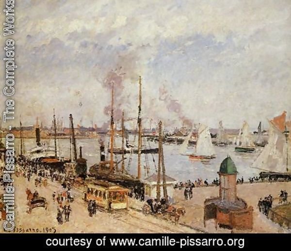 Camille Pissarro - The Port of Le Havre - High Tide