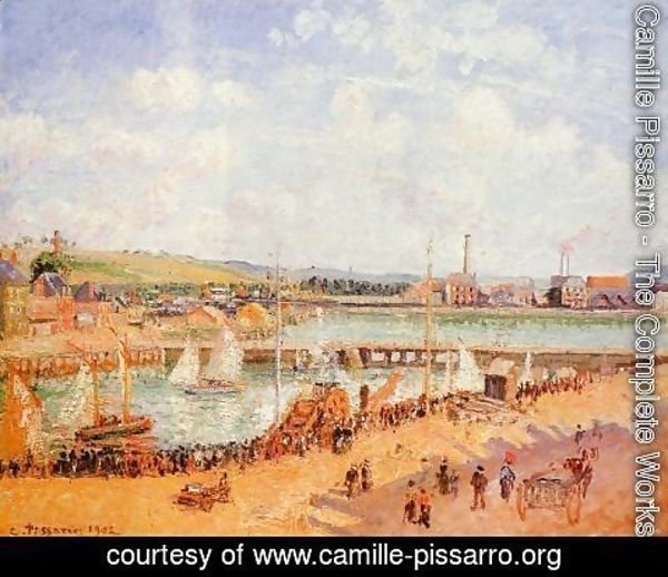 Camille Pissarro - The Port of Dieppe, the Dunquesne and Berrigny Basins: High Tide, Sunny Afternoon