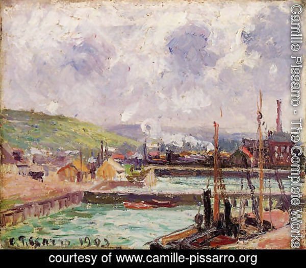 Camille Pissarro - View of Duquesne and Berrigny Basins in Dieppe