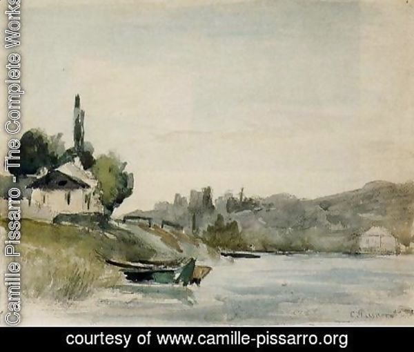 Camille Pissarro - The Banks of the Marne at Cennevieres