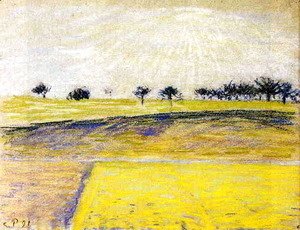 Camille Pissarro - Sunrise over the Fields, Eragny