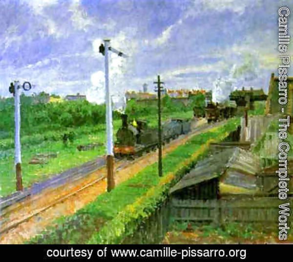 Camille Pissarro - The Train, Bedford Park