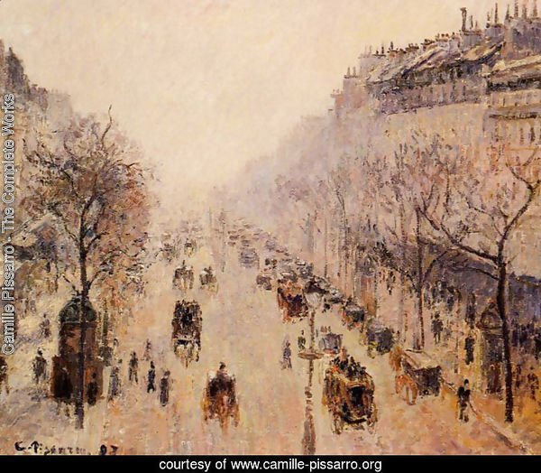 Boulevard Montmartre: Morning, Sunlight and Mist