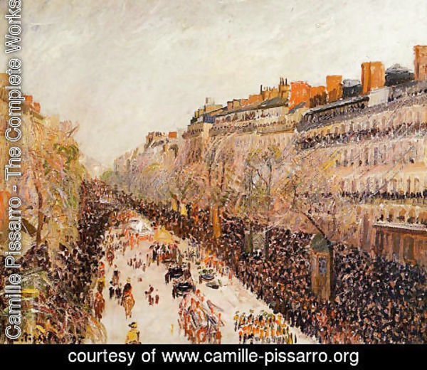 Camille Pissarro - Mardi-Gras on the Boulevards