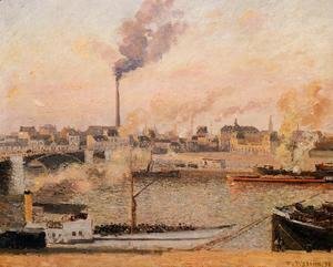 Camille Pissarro - Saint-Sever, Rouen: Morning, Five O'Clock