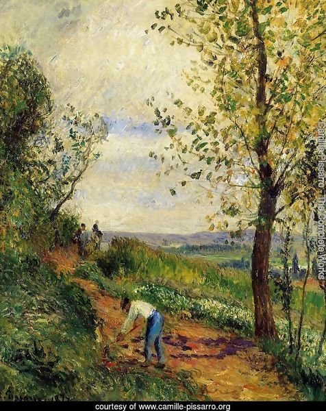 Landscape with a Man Digging