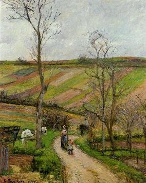 Camille Pissarro - Route du Fond de l'Hermitage, Pontoise