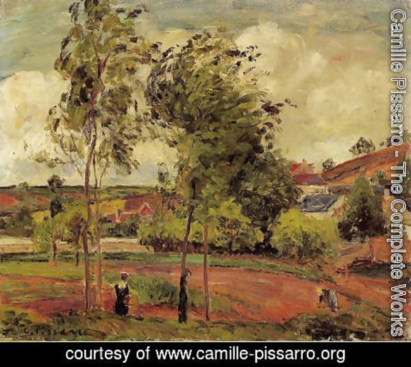 Camille Pissarro - Strong Winds, Pontoise