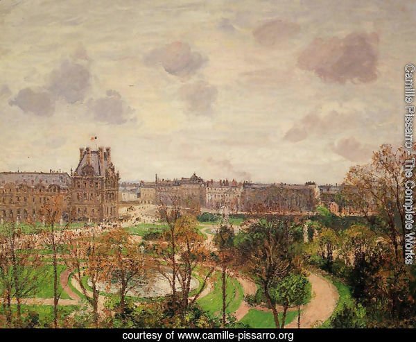 Garden of the Louvre: Morning, Grey Weather