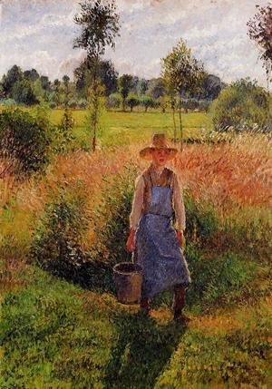 Camille Pissarro - The Gardener, Afternoon Sun, Eragny