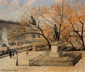 Camille Pissarro - The Pont-Neuf, Statue of Henri IV: Morning, Sun