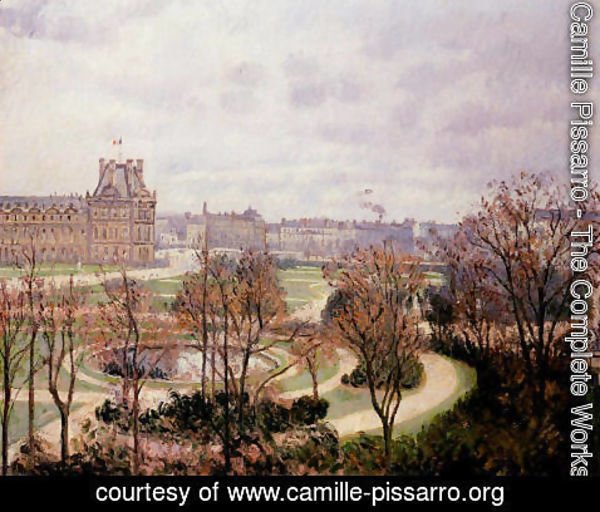 Camille Pissarro - View of the Tulleries: Morning