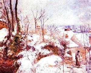 Camille Pissarro - A Cottage in the Snow