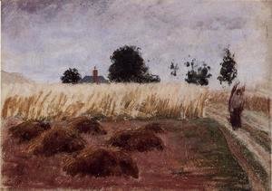 Camille Pissarro - Peasant Woman on a Country Road
