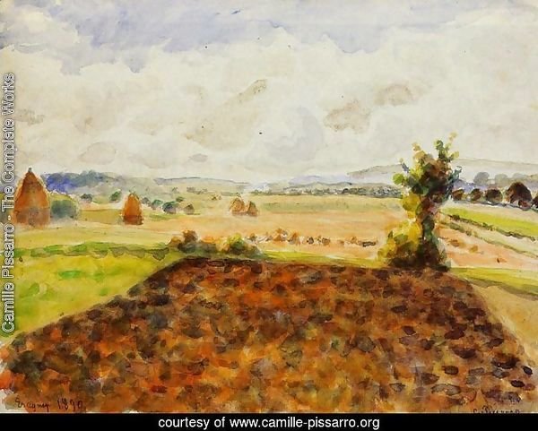 Landscape at Eragny, Clear Weather