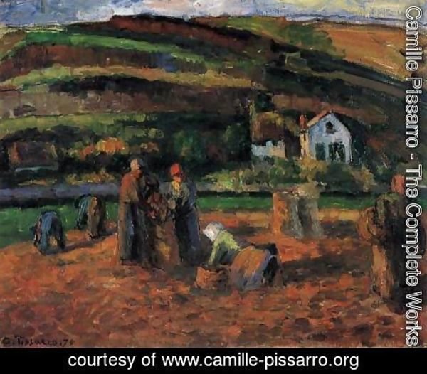 Camille Pissarro - The Potato Harvest
