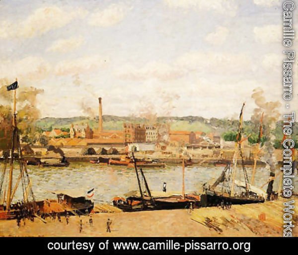 Camille Pissarro - View of the Cotton Mill at Oissel, near Rouen
