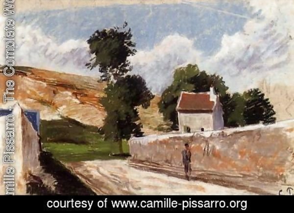 Camille Pissarro - A Street in l'Hermitage, Pontoise