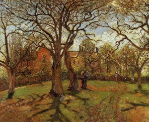 Camille Pissarro - Chestnut Trees, Louveciennes, Spring