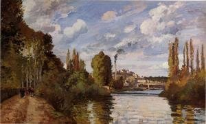 Camille Pissarro - Riverbanks in Pontoise