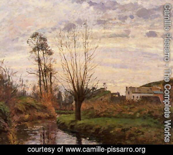 Camille Pissarro - Landscape with Small Stream