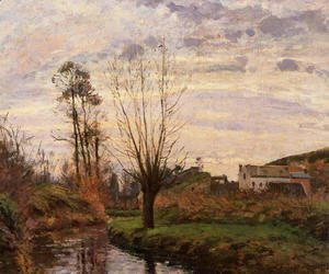 Camille Pissarro - Landscape with Small Stream