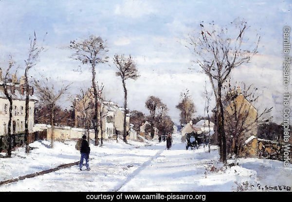 Street in the Snow, Louveciennes
