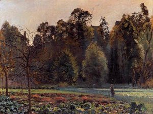 Camille Pissarro - The Cabbage Field, Pontoise