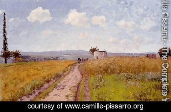Camille Pissarro - June Morning, View over the Hills over Pontoise