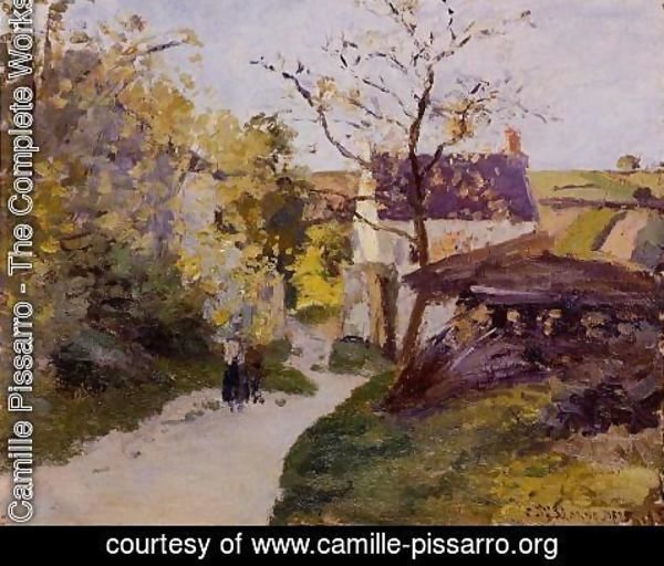 Camille Pissarro - The Large Walnut Tree at l'Hermitage
