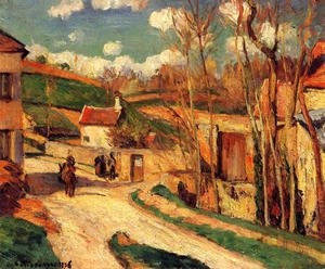 Camille Pissarro - Crossroads at l'Hermitage, Pontoise