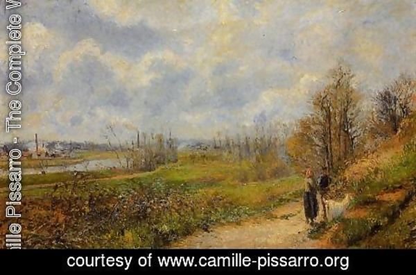 Camille Pissarro - The Pathway at Le Chou, Pontoise