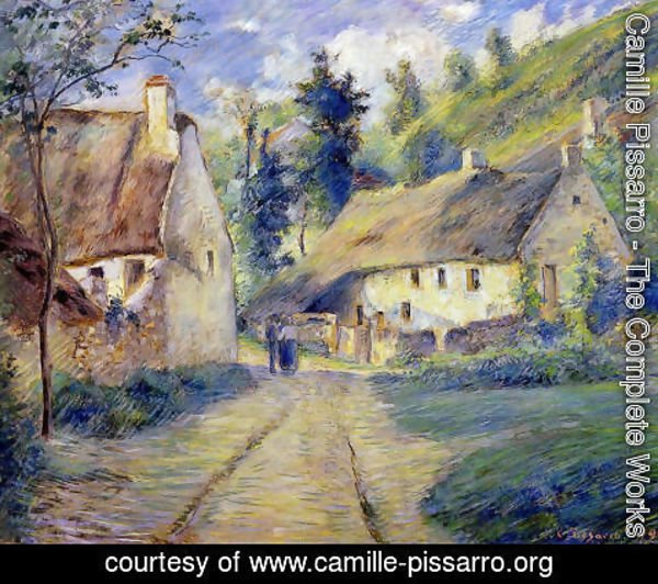 Camille Pissarro - Cottages at Auvers, near Pontoise