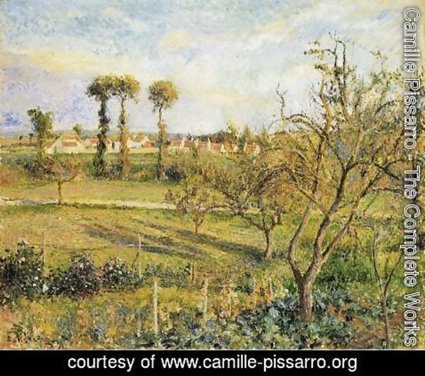 Camille Pissarro - Sunset at Valhermeil, near Pontoise