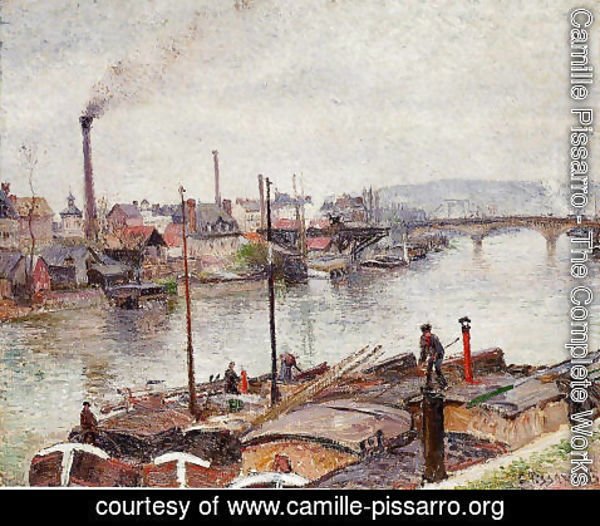 Camille Pissarro - The Port of Rouen I