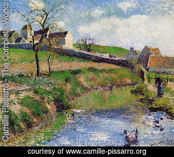 Camille Pissarro - View of a Farm in Osny