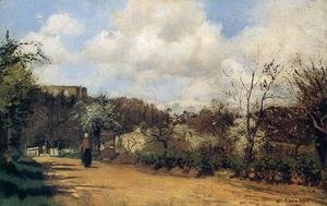 Camille Pissarro - Springtime in Louveciennes