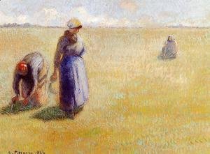 Camille Pissarro - Three Women Cutting Grass