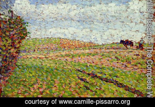 Camille Pissarro - Working at Eragny