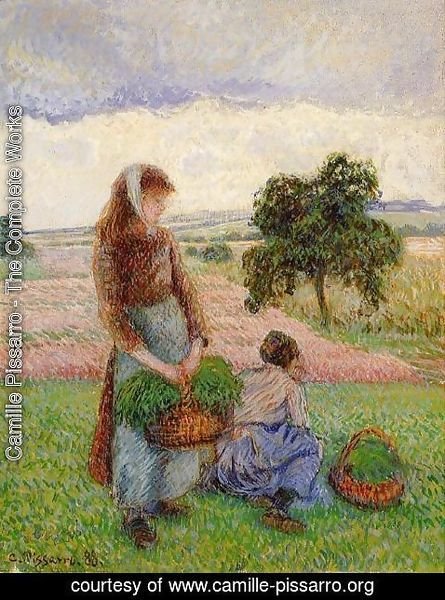 Camille Pissarro - Peasant Woman Carrying a Basket