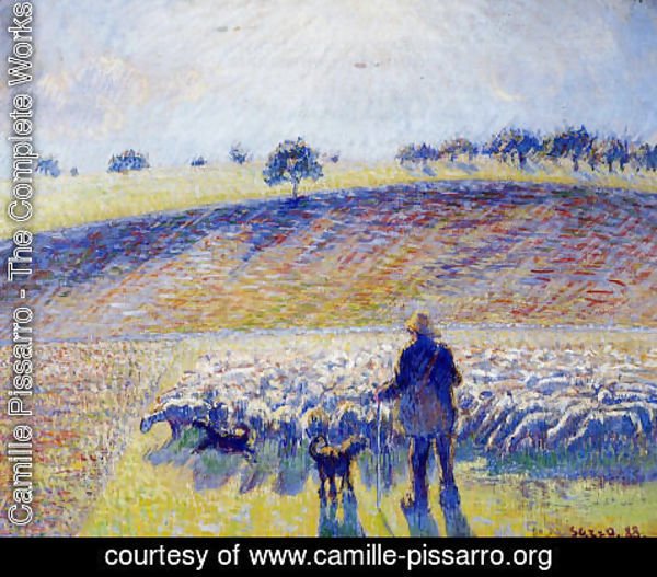 Camille Pissarro - Shepherd and Sheep