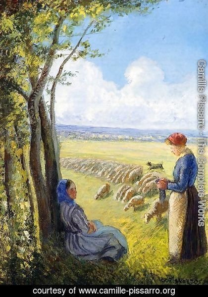 Camille Pissarro - Shepherdesses