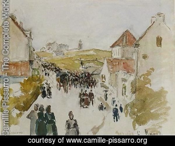 Camille Pissarro - Feast Day in Knokke