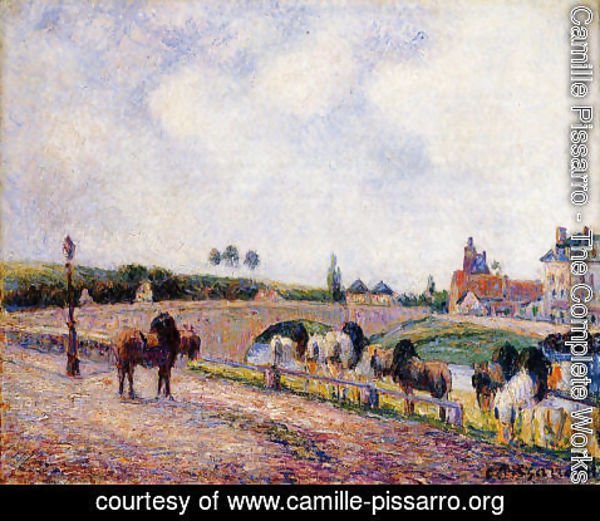 Camille Pissarro - The Pontoise Bridge