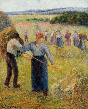 Camille Pissarro - Haymaking at Eragny
