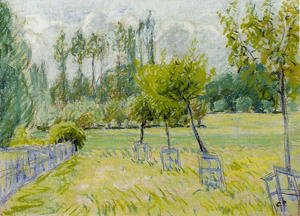 Camille Pissarro - Study of Apple Trees at Eragny