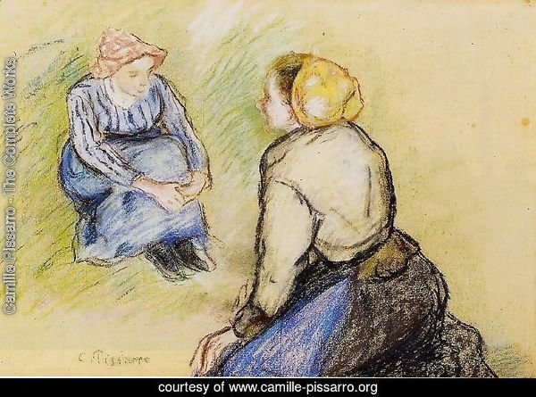 Seated Peasant and Knitting Peasant