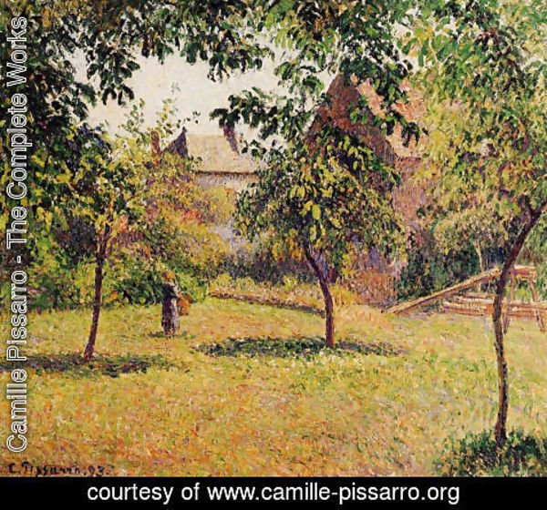 Camille Pissarro - The Barn, Morning, Eragny