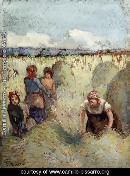 Camille Pissarro - Haymaking