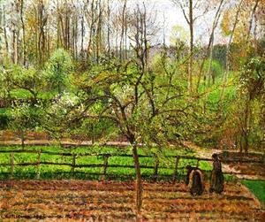 Camille Pissarro - Spring, Gray Weather, Eragny